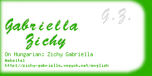 gabriella zichy business card